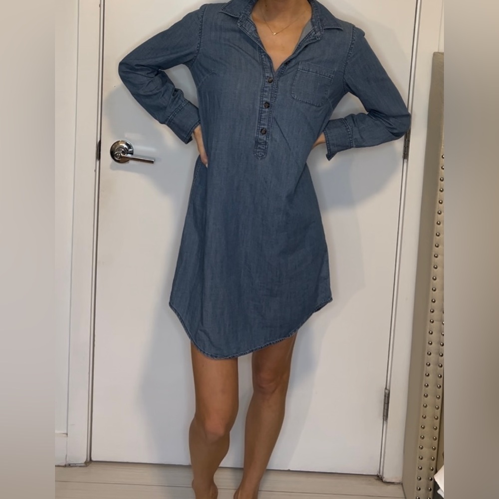 J. Crew chambray denim dress